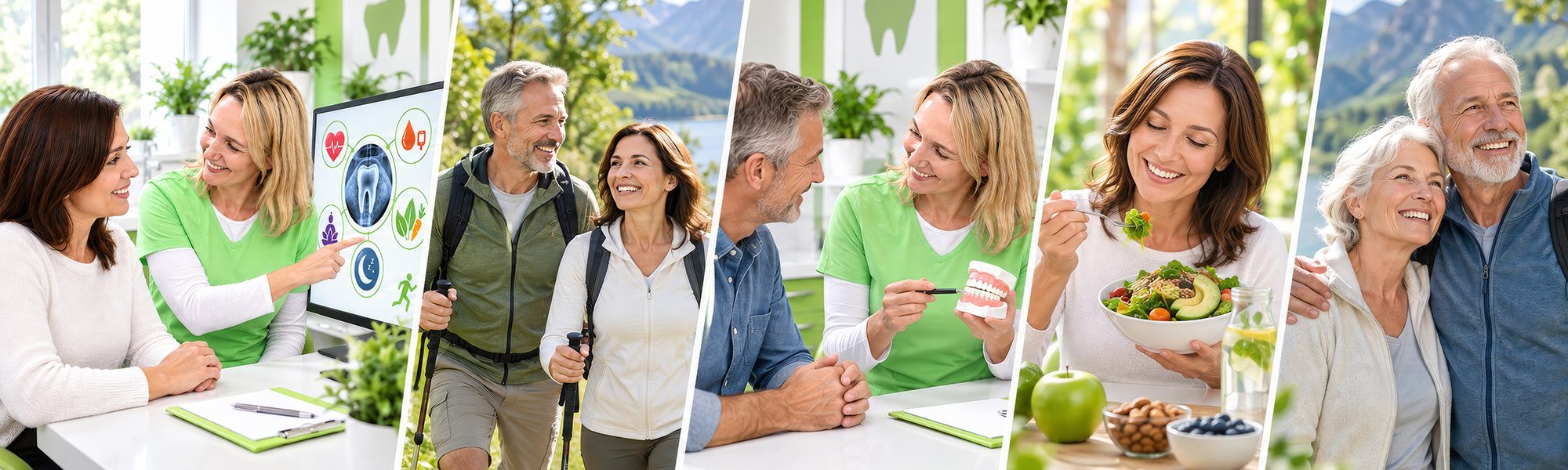 Nahaufnahme eines Lächelns als Symbol für langfristige Zahngesundheit