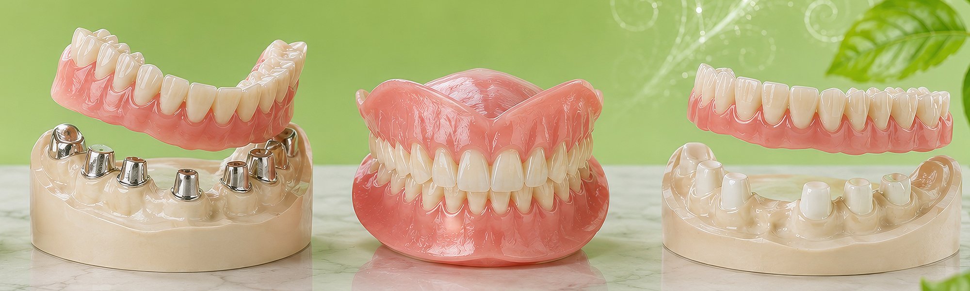 Zahnmodell mit herausnehmbarer Teilprothese