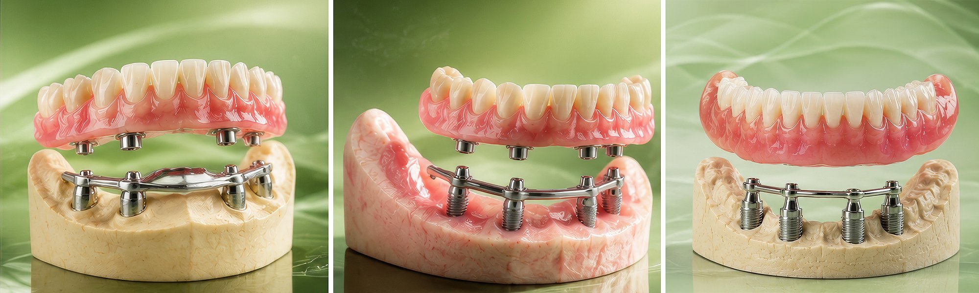 Herausnehmbare Zahnprothese mit künstlichen Zähnen und Zahnfleischanteil